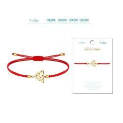 Pulsera Hilo Rojo Nudo De La Trinidad Dorado - Coleccion amuleto pulsera roja